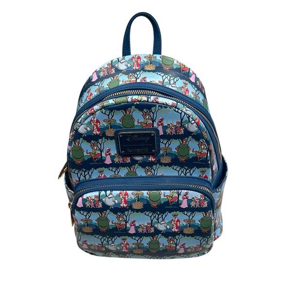 Loungefly Disney Robin Hood Sherwood Forest Characters Mini Backpack